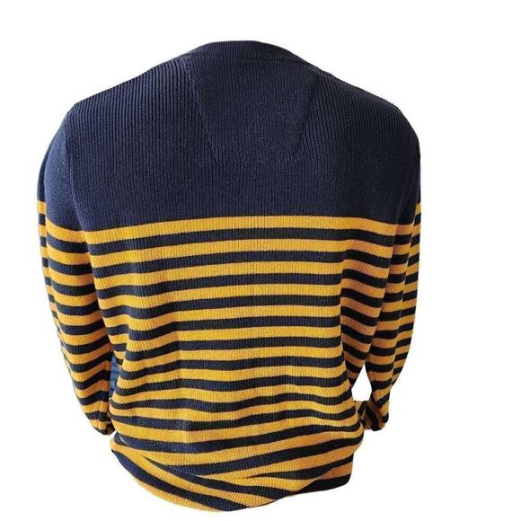 Nautica Men's Sweater, Lightweight Striped Pullover Crew Neck Sweater, Sz M - Picture 6 of 6